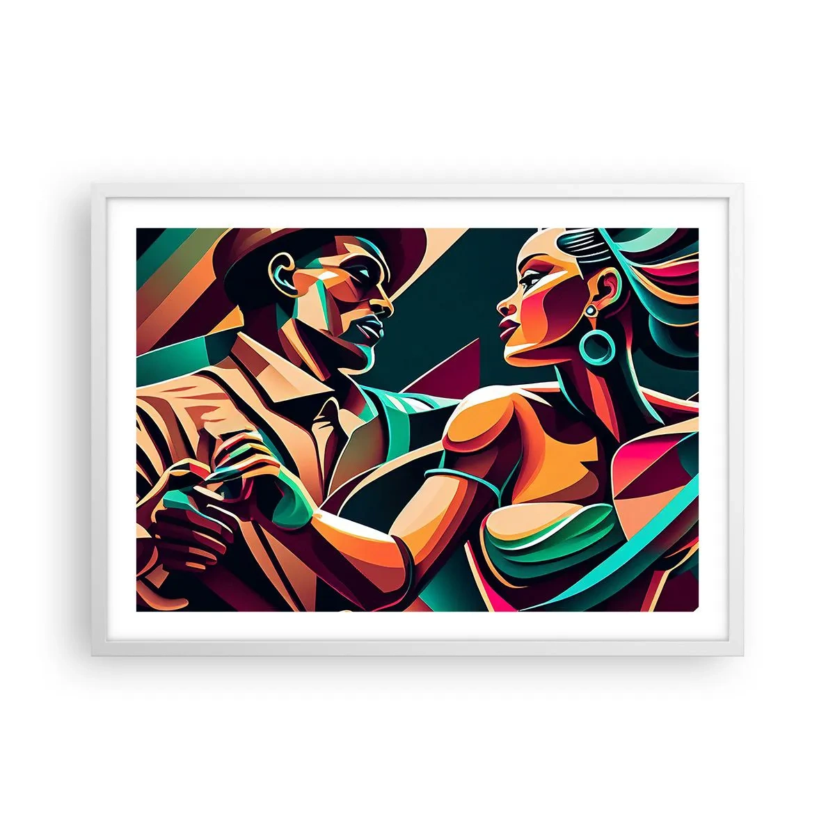 Poszter fekete keretben - A szív ritmusában - 70x50 cm