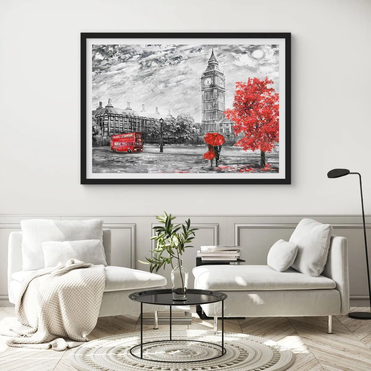 Poszter fehér keretben - Izgalmas nap - 70x50 cm