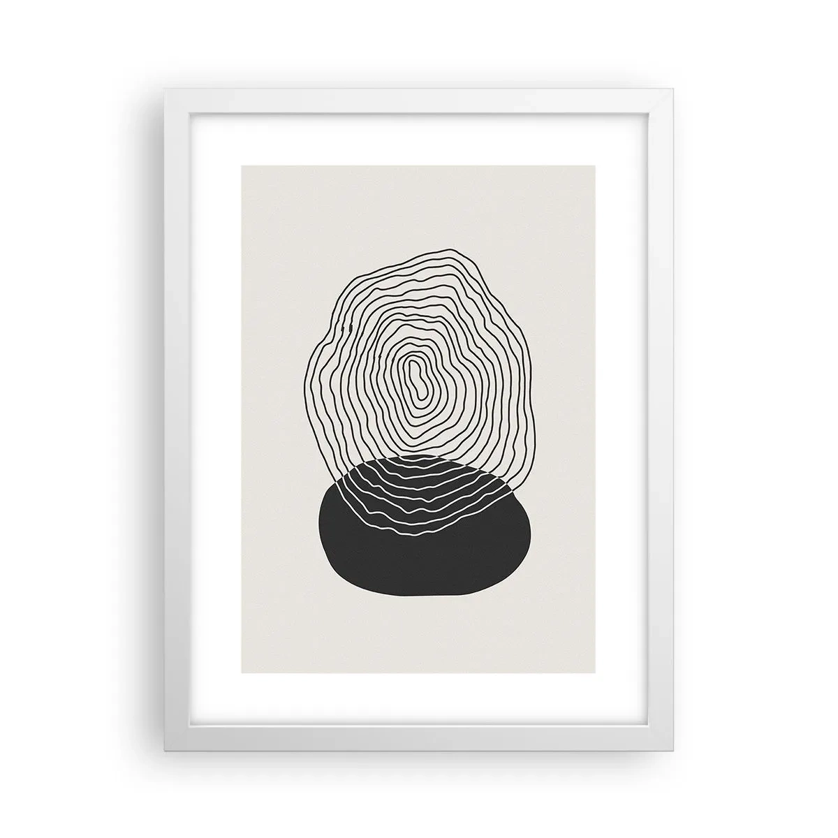 Poszter fekete keretben - Létezés és rángatózás - 30x40 cm