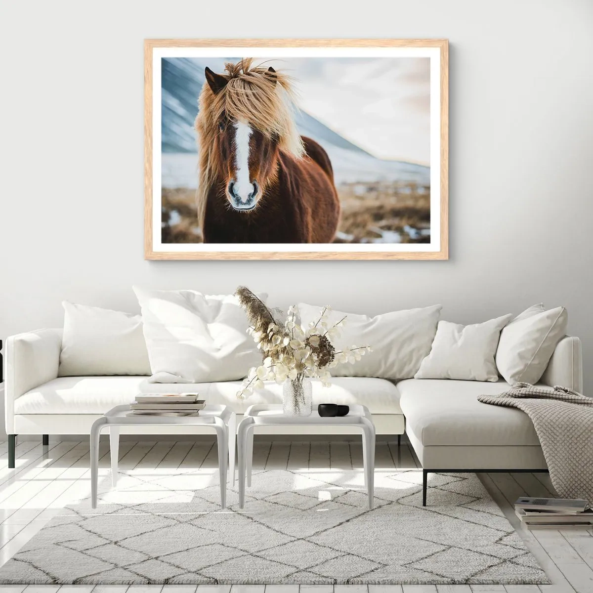 Poszter világos tölgy keretben - Érzed a szabadságot? - 100x70 cm