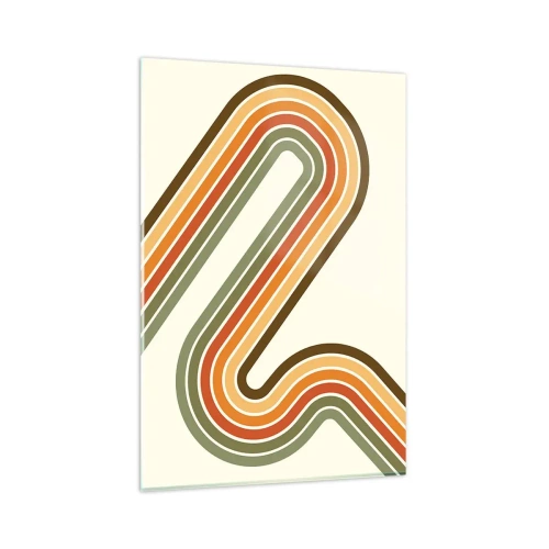 Üveg kép - Cikkcakkban a célba - 80x120 cm