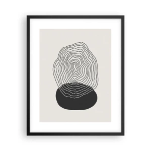 Poszter fehér keretben - Létezés és rángatózás - 40x50 cm