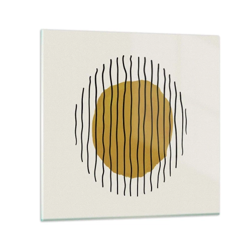 Üveg kép - A hőtől remegő absztrakció - 40x40 cm