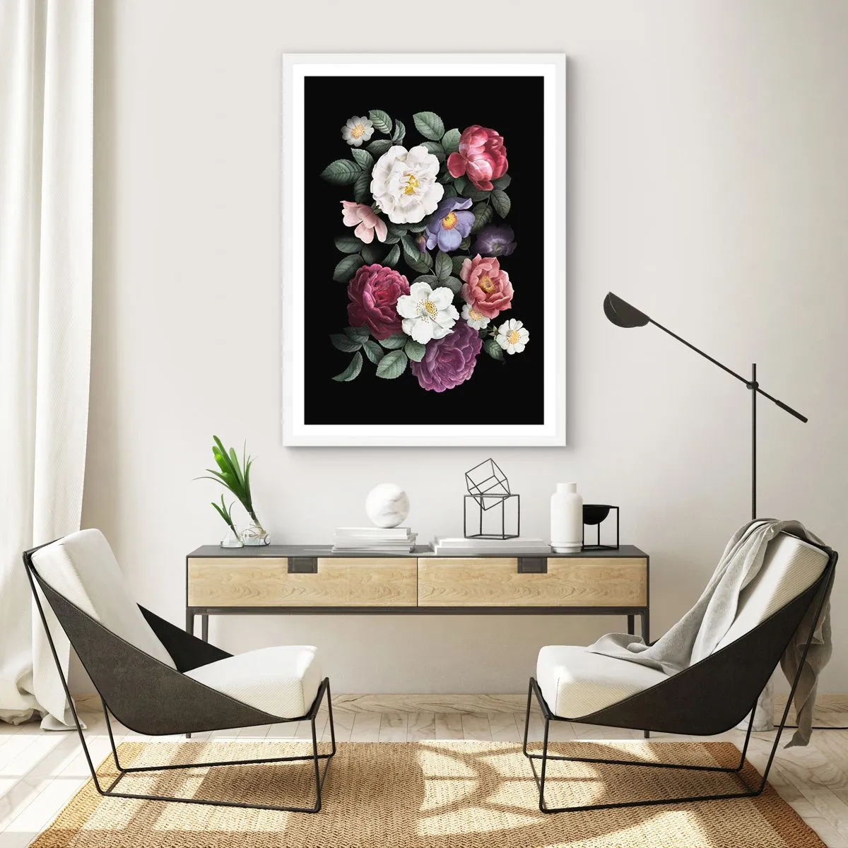 Poszter fekete keretben - Az angol kertből - 61x91 cm