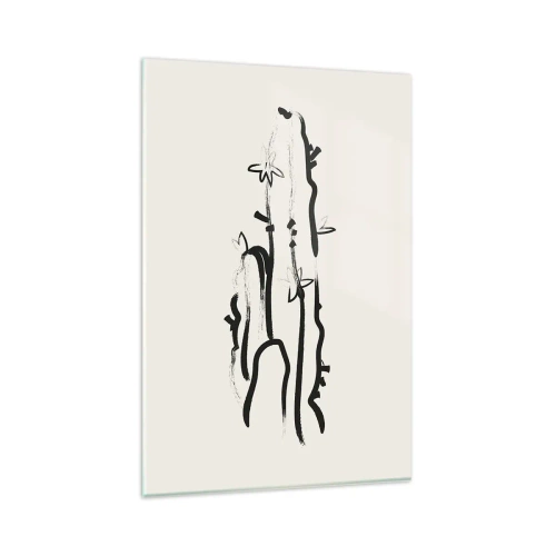 Üveg kép - Virágzó gyógynövény - 80x120 cm