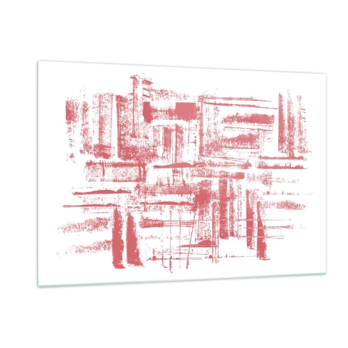 Üveg kép - A vörös város - 120x80 cm