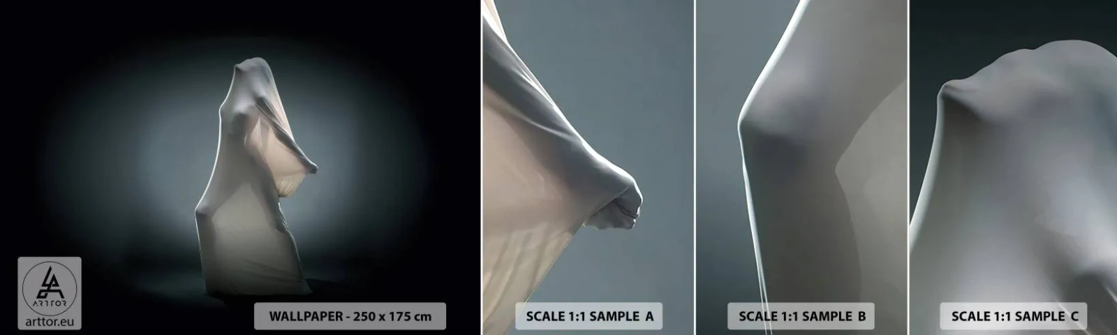 Fotótapéta Minta Öntapadós Deluxe Sticker - Rejtett vágyak - Nő, Tánc, Darab - 100x30 cm