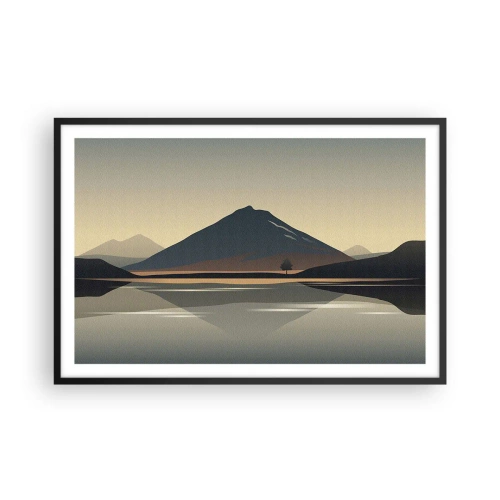 Poszter fehér keretben - Tükörreflexió - 91x61 cm