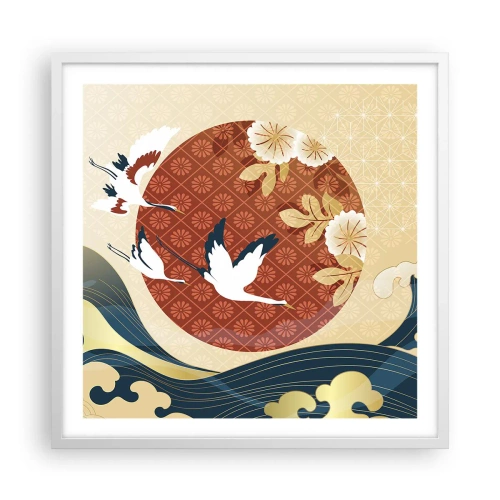 Poszter fekete keretben - Japán mese - 60x60 cm