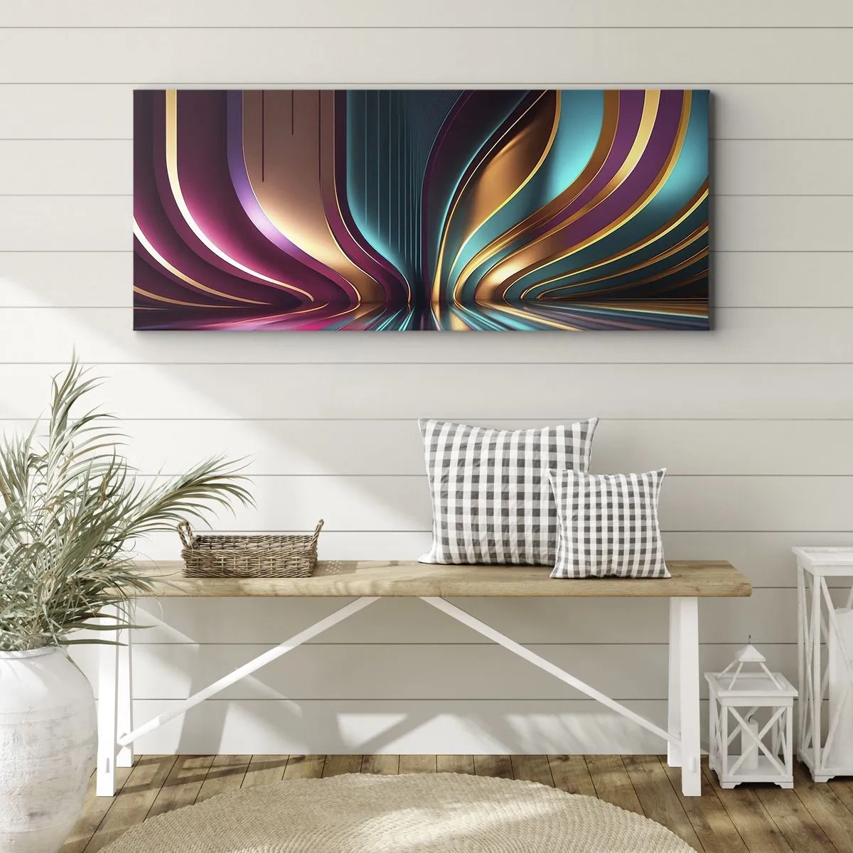 Vászonkép - A fény építészete - 100x40 cm