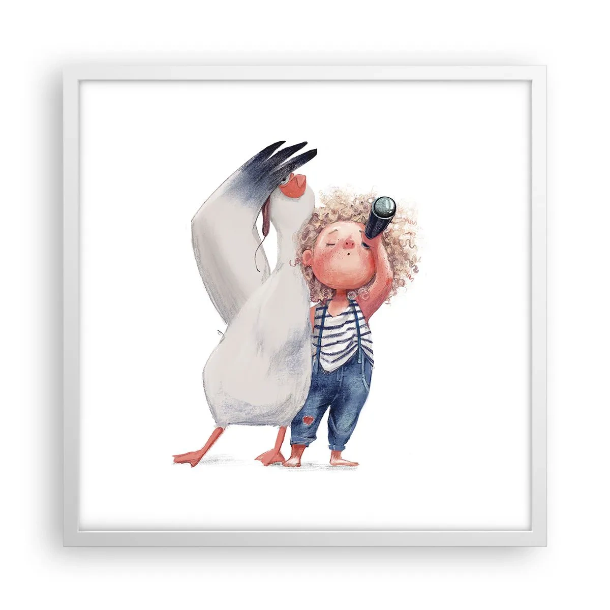 Poszter fekete keretben - Nagy utazási terve - 50x50 cm