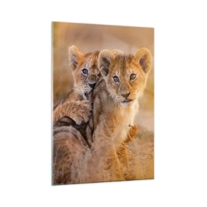 Üveg kép - Ne zavarni! Szórakozunk - 50x70 cm