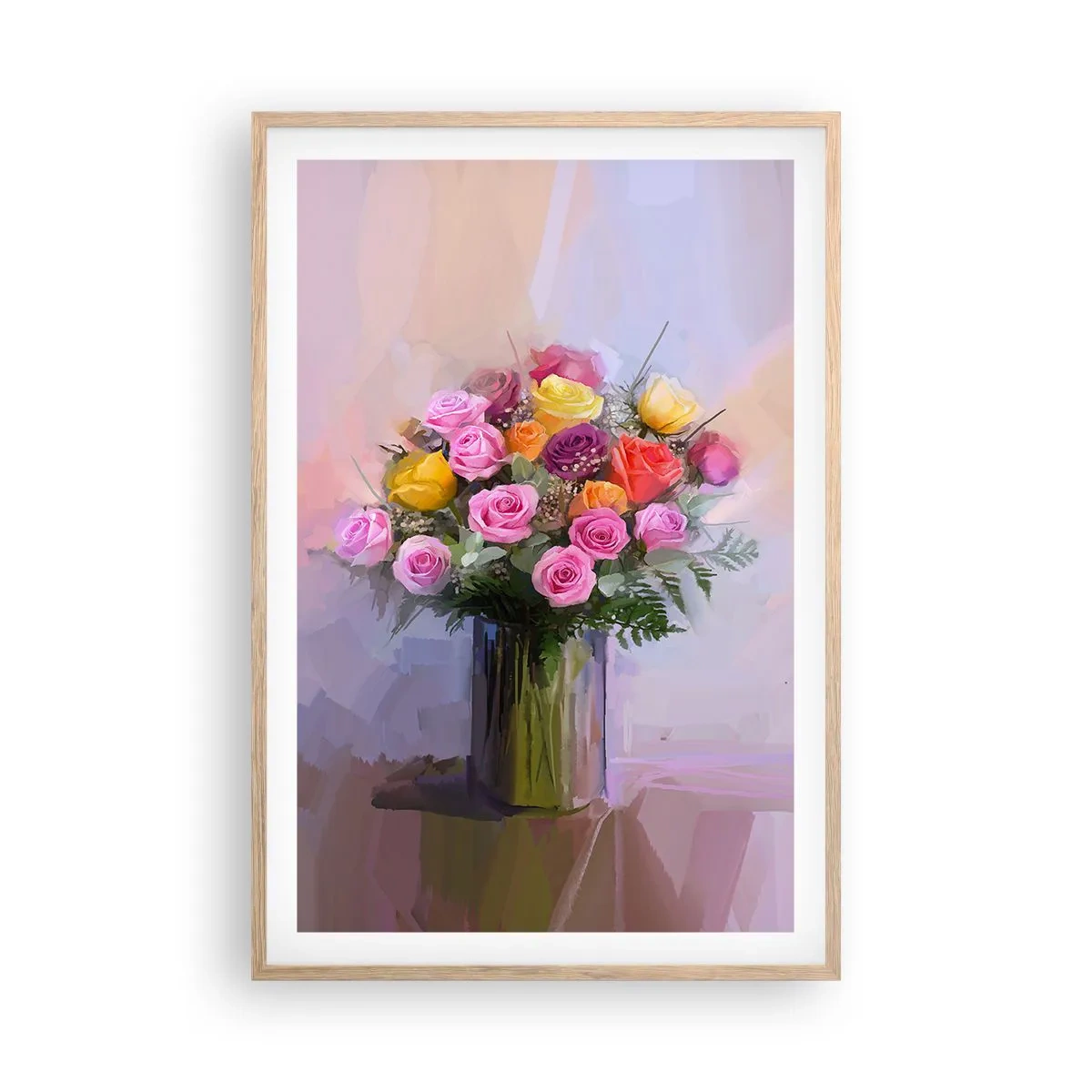 Poszter világos tölgy keretben - Megtartott szépség - 61x91 cm