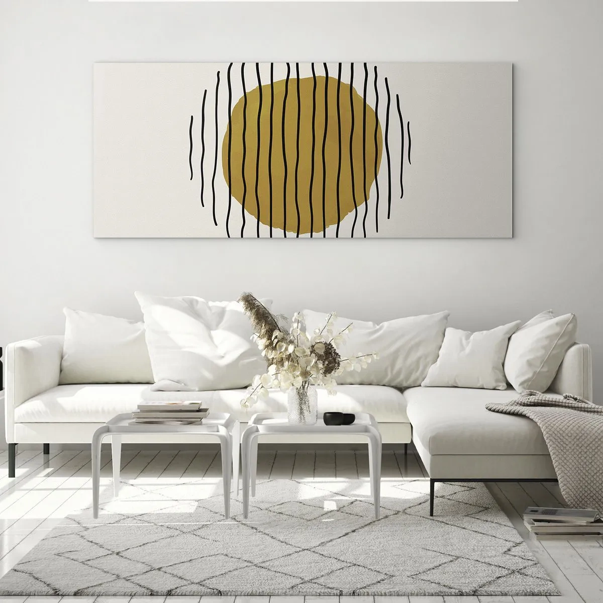 Üveg kép - A hőtől remegő absztrakció - 100x40 cm