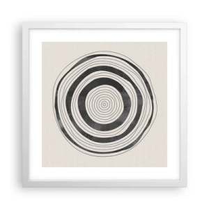 Poszter fekete keretben - Az a fontos, ami a kettő között van. - 40x40 cm