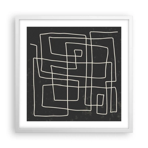 Poszter fekete keretben - Nem olyan egyszerű - 50x50 cm