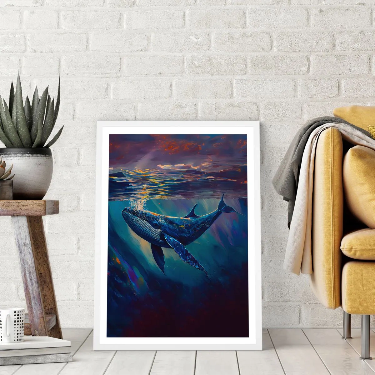 Poszter fekete keretben - Üdvözöllek a világomban - 70x100 cm