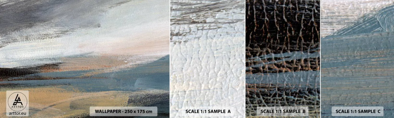 Fotótapéta Minta Standard Eco - Absztrakció: északi táj - Darab, Absztrakció, Minimalizmus - 100x30 cm