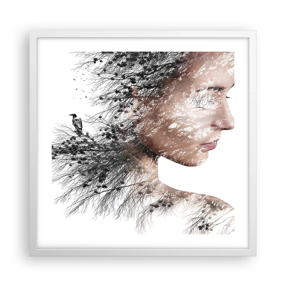 Poszter fekete keretben - Az erdő szelleme - 50x50 cm