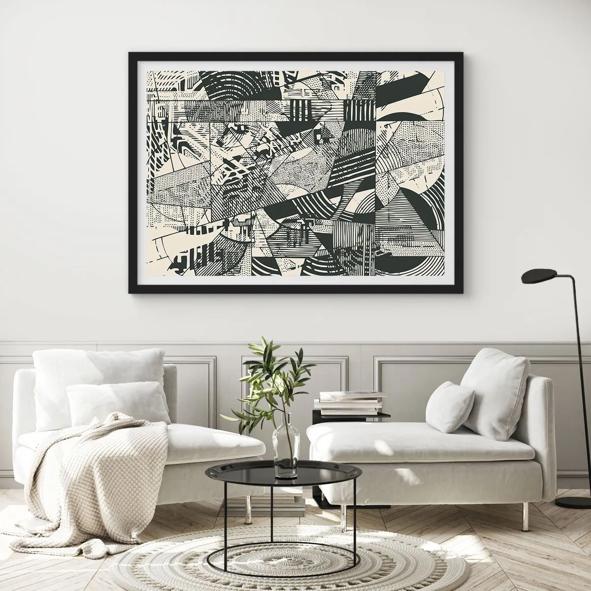 Poszter fehér keretben - A jelenkor dinamikája - 100x70 cm