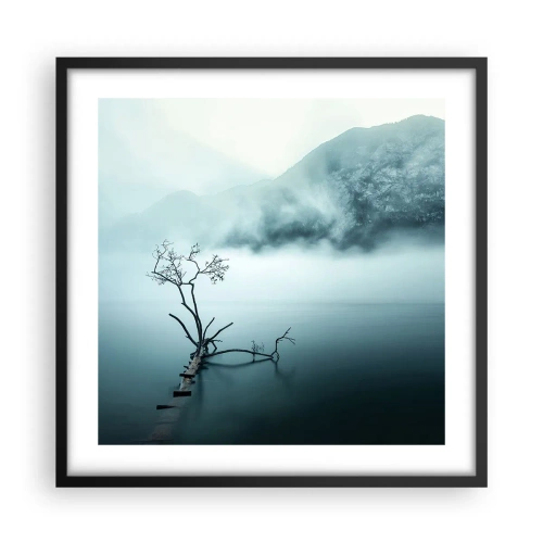 Poszter fehér keretben - Vízből és ködből - 50x50 cm