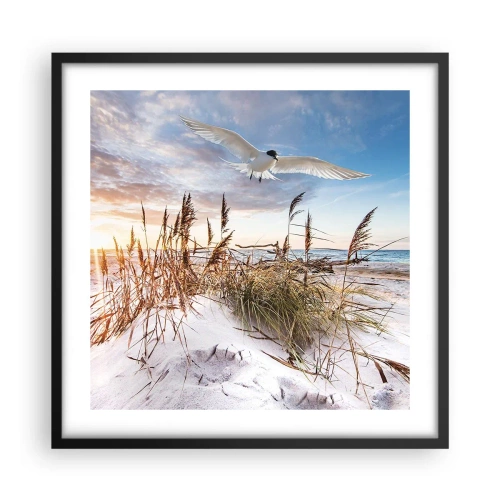 Poszter fehér keretben - A tengeri szél - 50x50 cm
