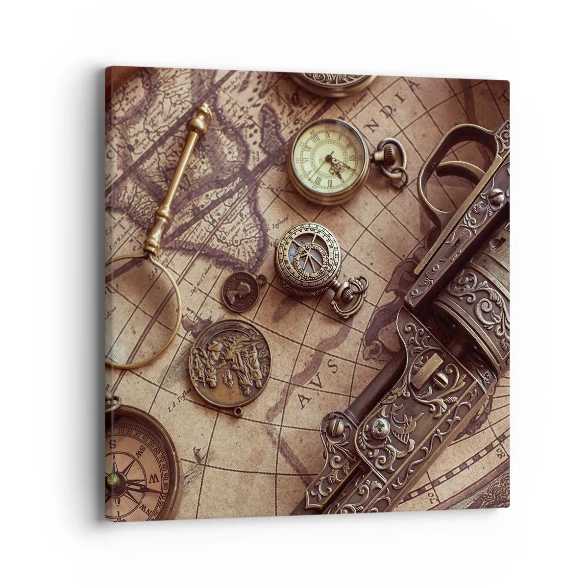 Vászonkép - Hív a kaland - 40x40 cm