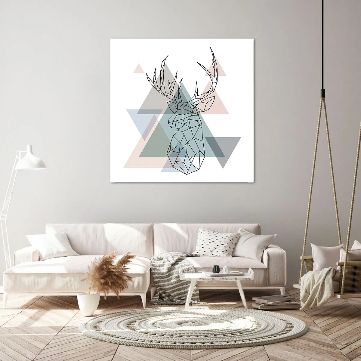 Vászonkép - Egy geometrikus erdőben - 50x50 cm