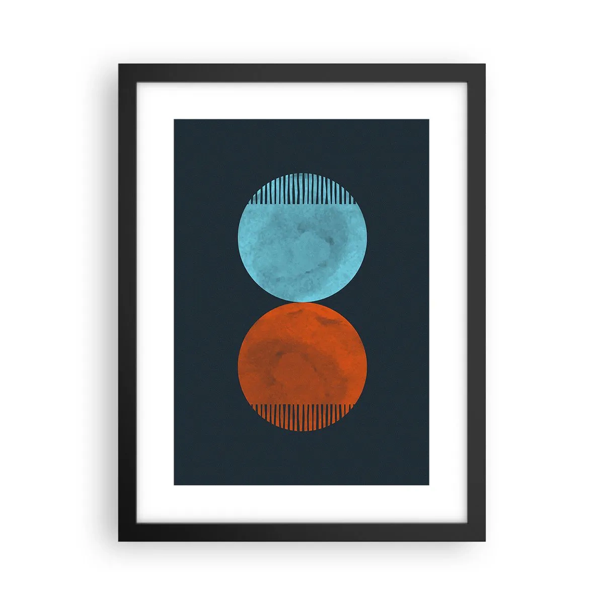 Poszter fehér keretben - Csak a geometria? - 30x40 cm