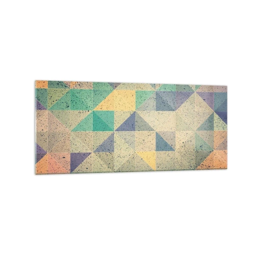 Üveg kép - A háromszögek köztársasága - 120x50 cm
