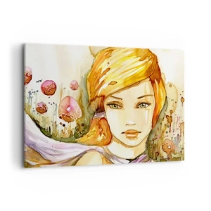 Vászonkép - Smaragd tekintet, amely lecsillapítja a haragot - 100x70 cm