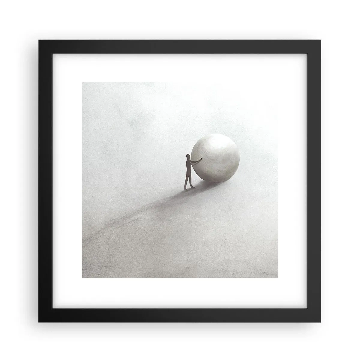 Poszter fehér keretben - Az élet játéka - 30x30 cm