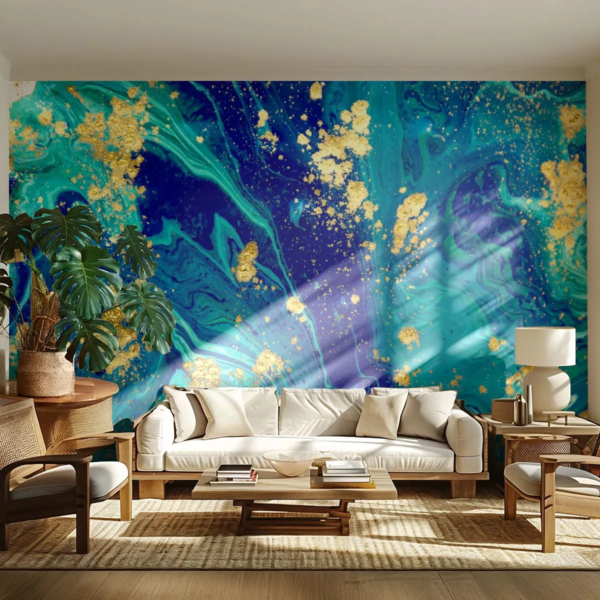 Fotótapéta Premium Canvas - Nap pelyhek  - Absztrakció, Darab, Grafika - 300x210 cm