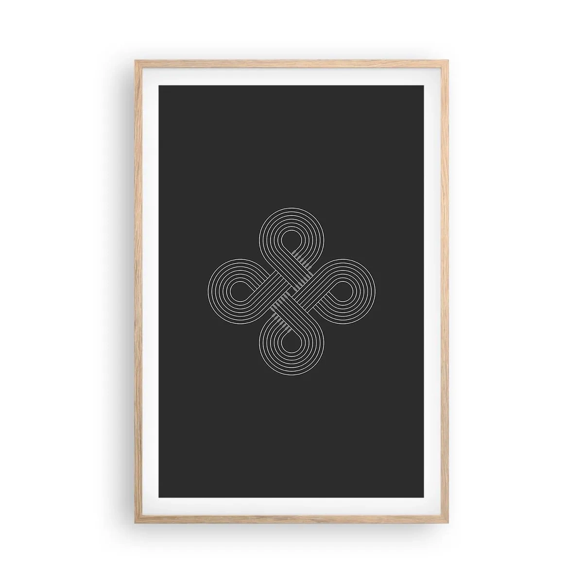 Poszter világos tölgy keretben - Kelta szellemben - 61x91 cm