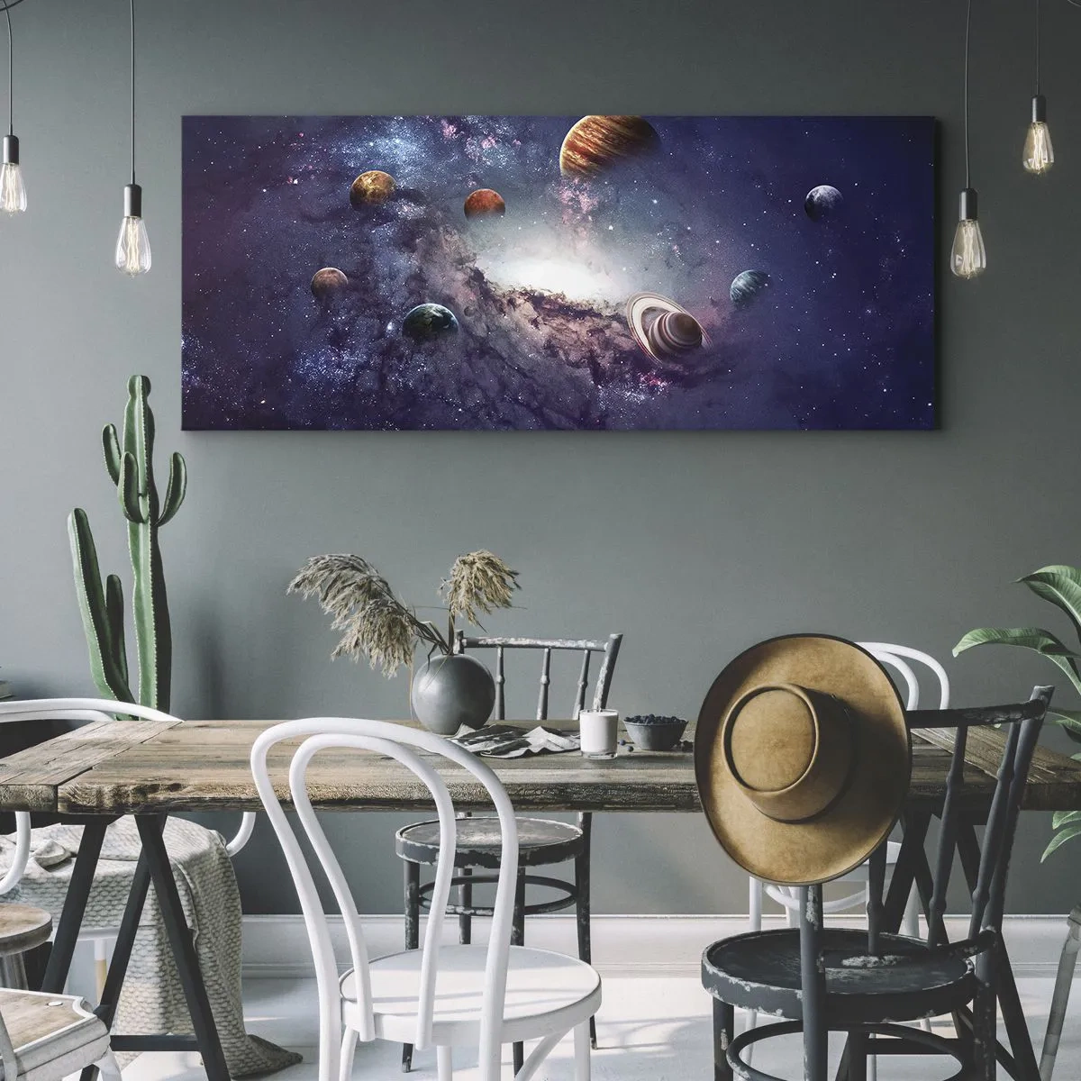 Vászonkép - Napos táncrendszer - 100x40 cm