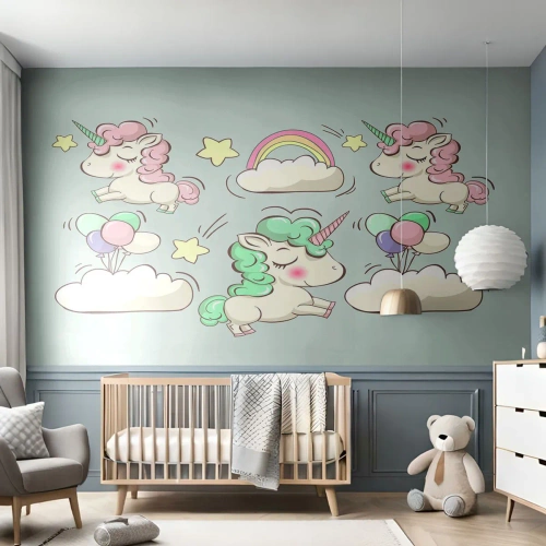 Fotótapéta Premium Canvas - Biztosan léteznek... - Gyerekeknek, Egyszarvú, Tündérmese - 150x105 cm