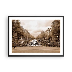 Poszter fehér keretben - Holland hangulat - 70x50 cm