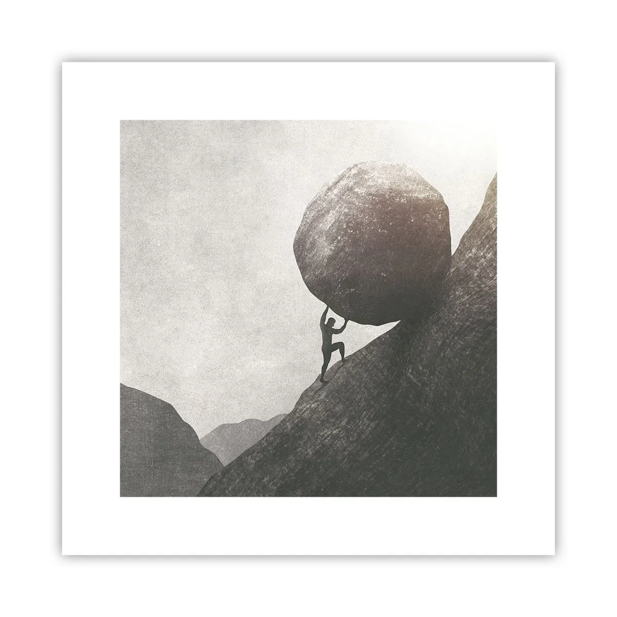 Poszter - Hiszek minden remény ellenére - 30x30 cm