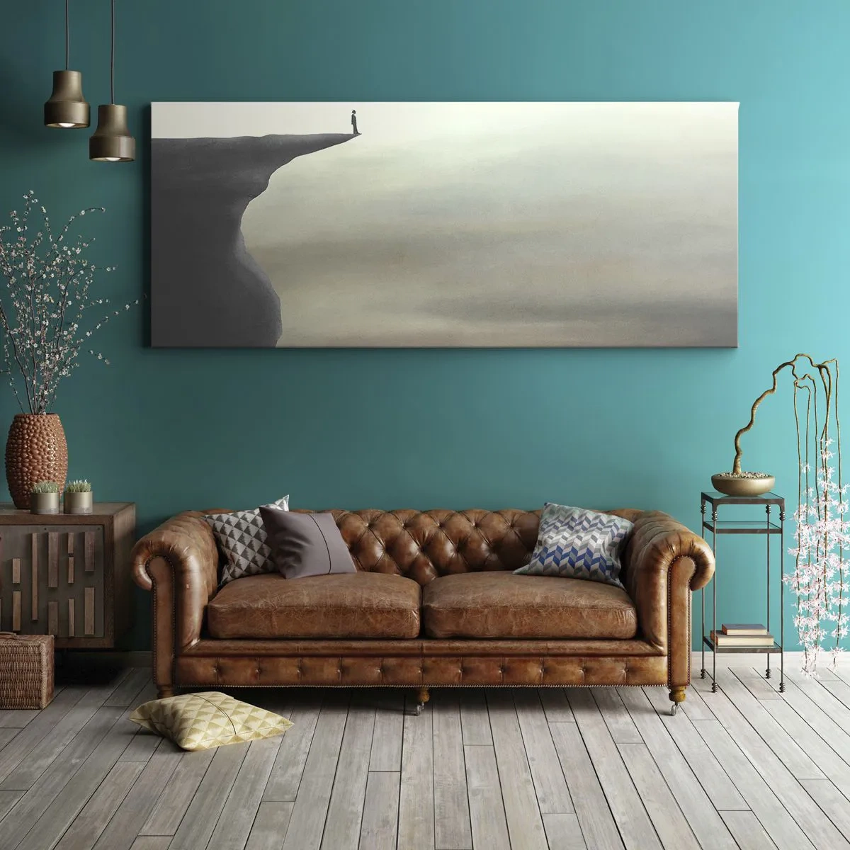 Vászonkép - Természetesen felfelé! - 100x40 cm
