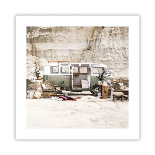 Poszter - Ideje elkezdeni az utazást - 40x40 cm