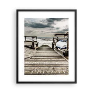 Poszter fehér keretben - Az északi part - 40x50 cm