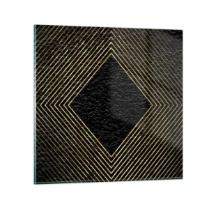 Üveg kép - Geometria glamour stílusban - 70x70 cm