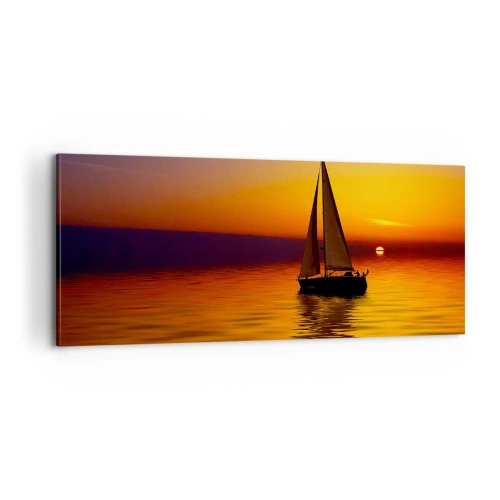 Vászonkép - Csendesek a hajnalok... - 100x40 cm