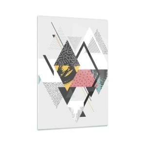 Üveg kép - Variáció háromszögön és rombuszon - 70x100 cm