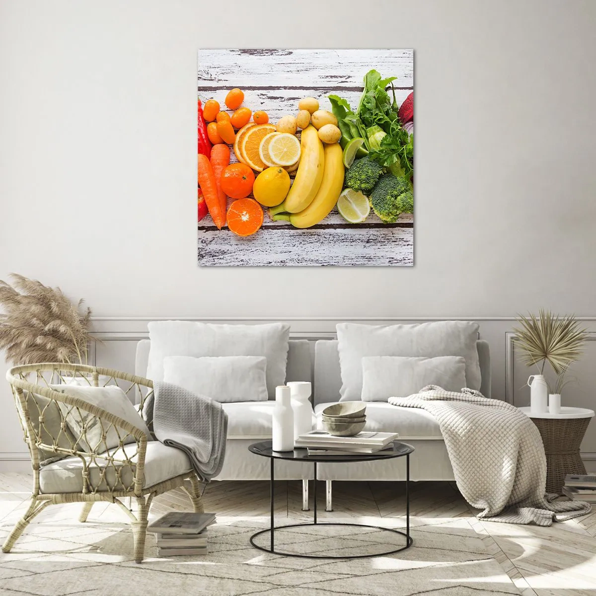 Üveg kép - Ez nem elég? - 70x70 cm