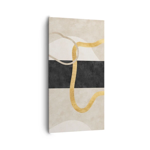 Vászonkép - Hurkolt formák - 65x120 cm