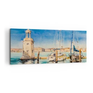 Vászonkép - Napos lagúna - 100x40 cm