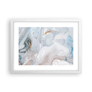 Poszter fekete keretben - Felhabzott fehér - 40x30 cm