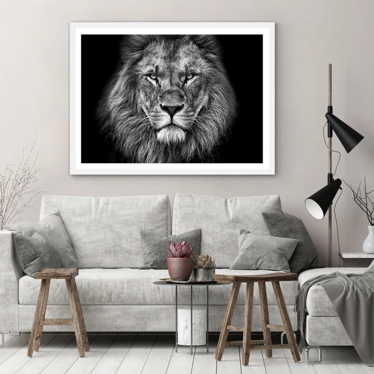 Poszter fekete keretben - Őfelségi palástban - 40x30 cm