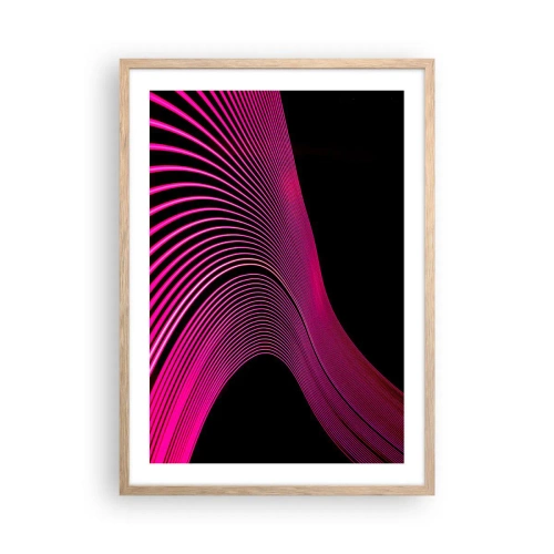 Poszter világos tölgy keretben - A fény sugárútján - 50x70 cm